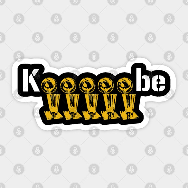 Kobe Rings Mamba Sticker by thedesignboy